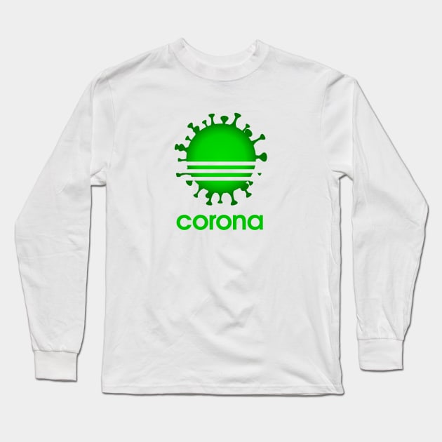 Corona Green Long Sleeve T-Shirt by HentaiK1ng